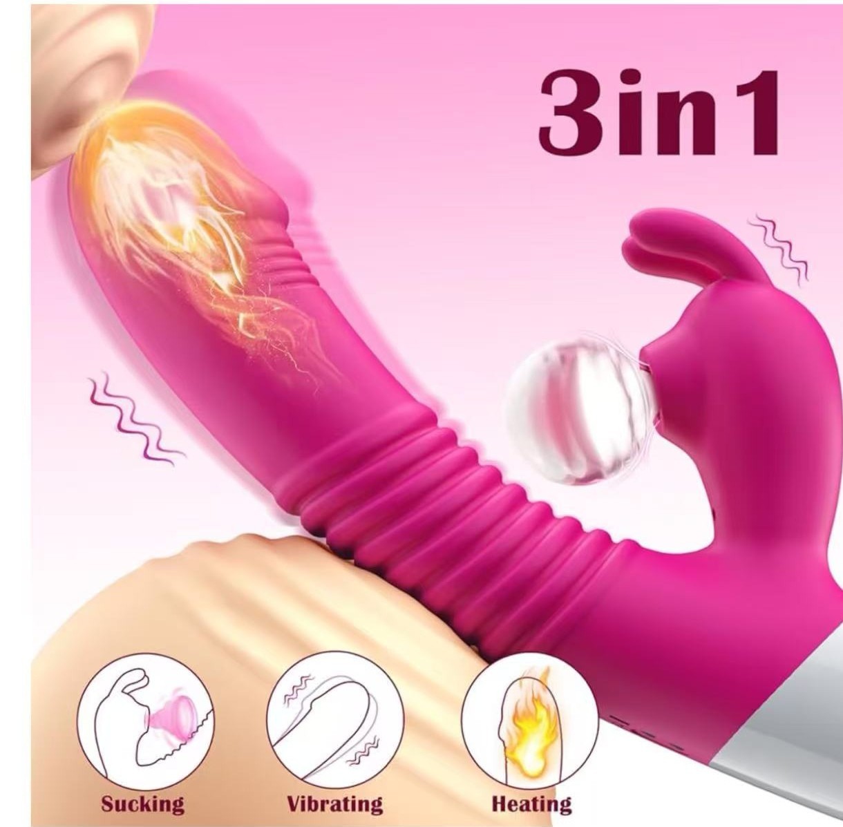 Lady Magic Wand Personal Massager Vibrator Neck Body Massage Multi-Speed
