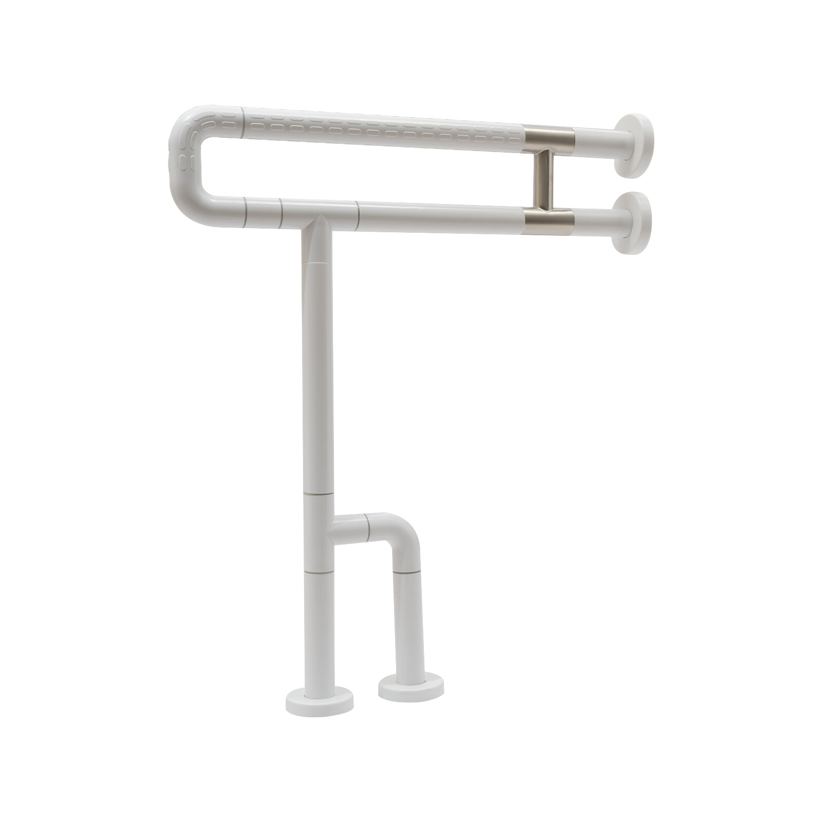 U-Shaped Toilet Grab Bar 60×70 cm SUS201 Stainless Steel ABS Grip 551lbs