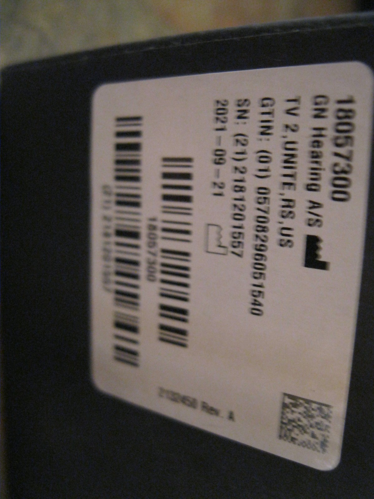 RESOUND UNITE TV STREAMER 2 GN HEARING A/S FOR RESOUND HEARING AIDS W/ CABLES