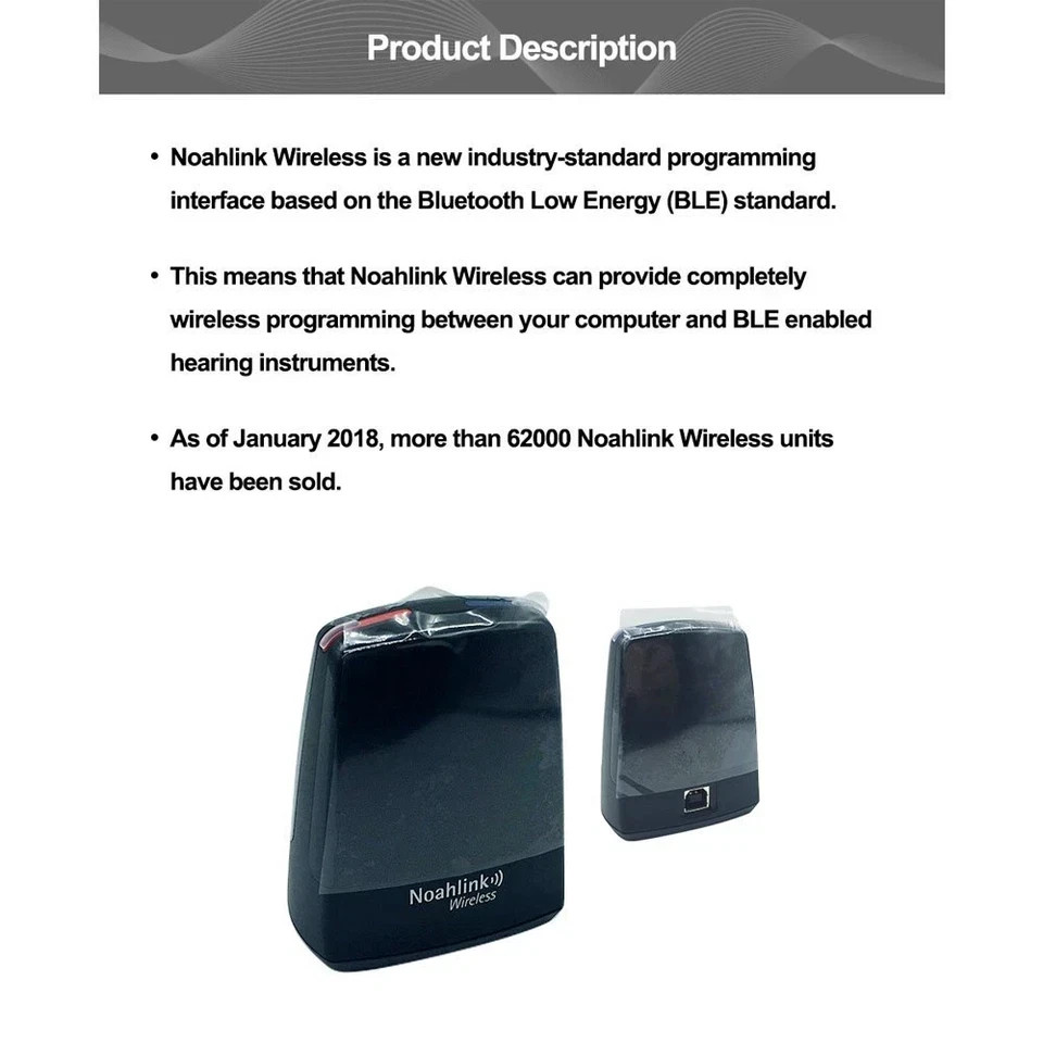 Brand New Noahlink Wireless-2 Hearing Device Program Digital Bluetooth Free Ship