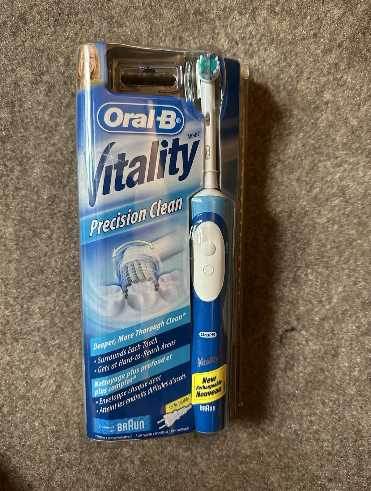Oral-B Vitality Precision Clean Rechargeable Electric Toothbrush Blue