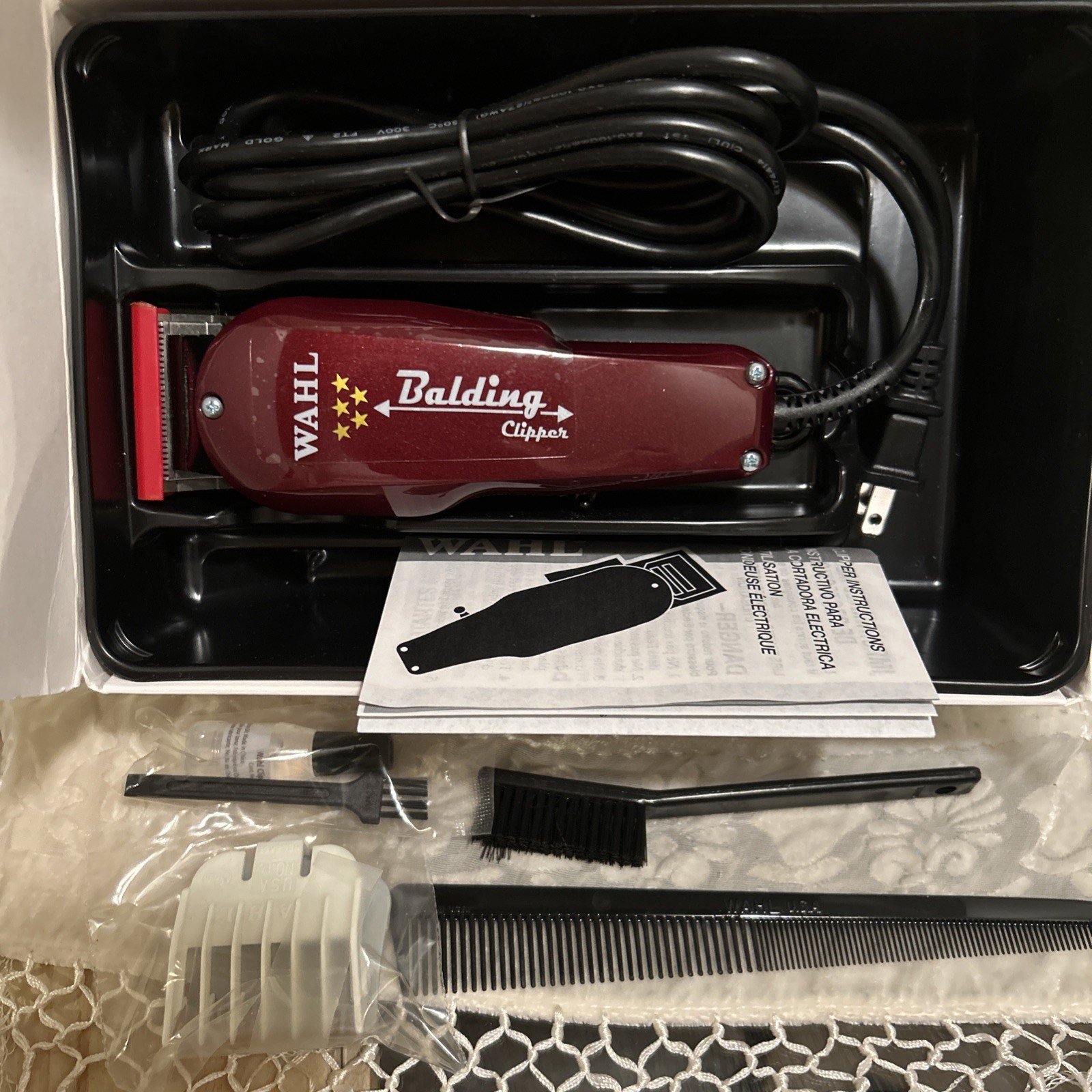 New. Wahl 8110 Professional 5-Star Balding Clipper – Red
