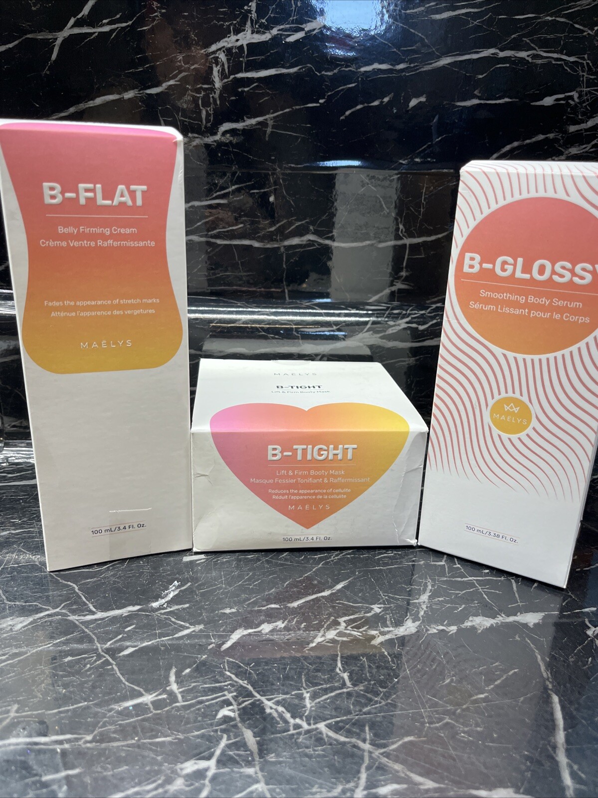 MAELYS B-FLAT + B TIGHT + B-GLOSSY 3.38oz New 🔥SALE🔥
