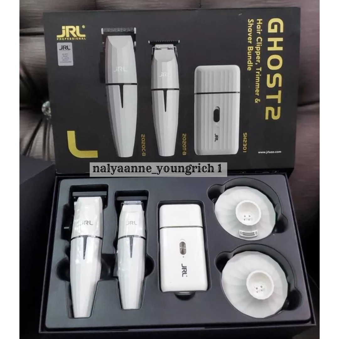 JRL Ghost 2 Combo Edition FF2020 Collection Onyx Hair Clipper, Trimmer, Shaver