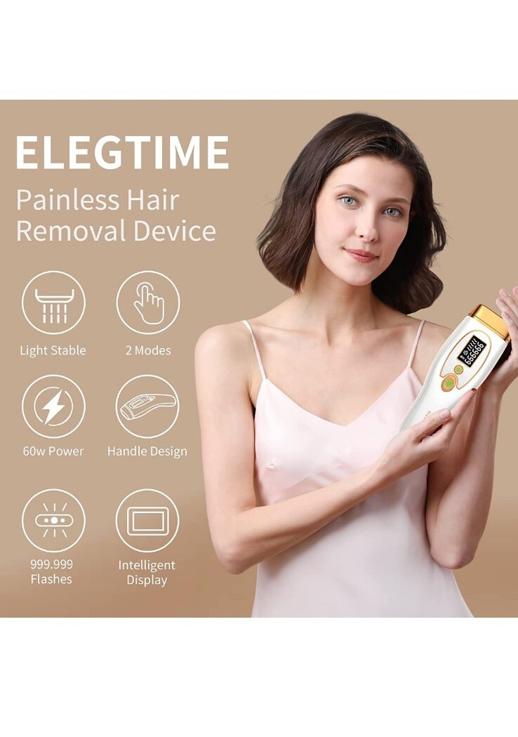 Elegtime Hair Removal Machine Permanent Armpits Legs Bikini Arms Legs Wholebody
