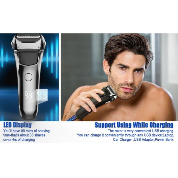 Electric Razor for Men,Shavers for Men Electric Razor Wet Dry