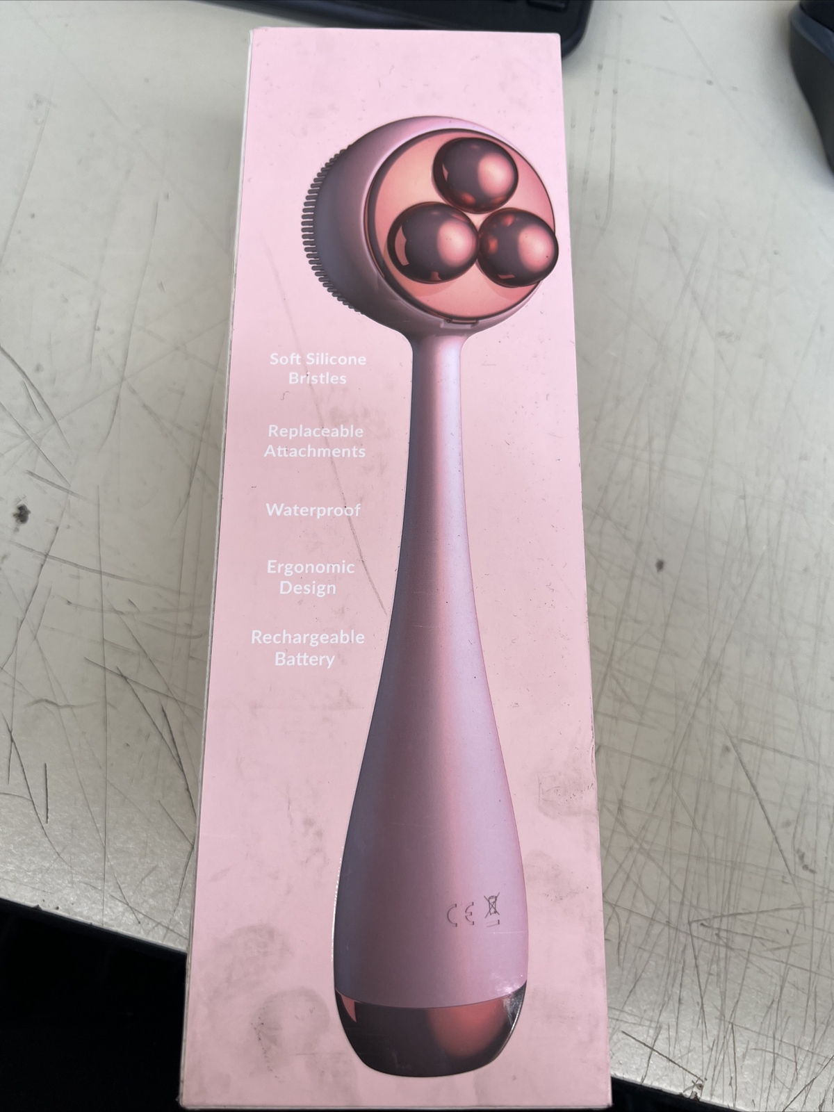 PMD Clean Body Smart Body Cleansing Device Brush & Three Attachments 4003 Blush