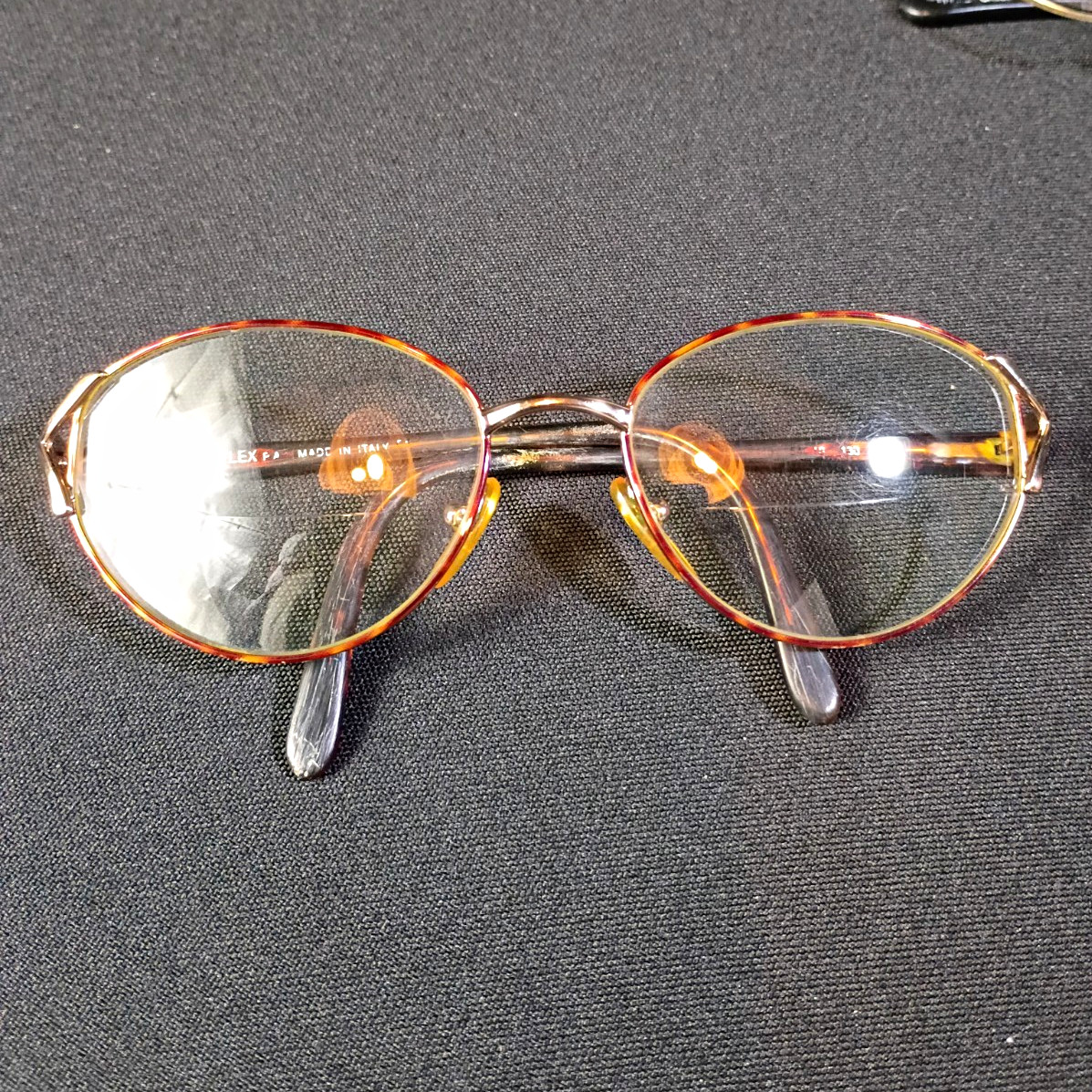 Sferoflex Unisex Adults Oval Full Rim Metal Eyeglass Frames Gold MPN 130