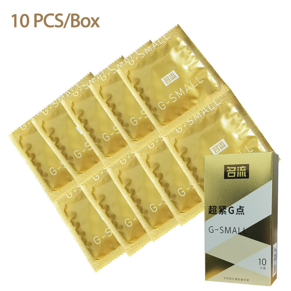 50PCS Small Size Tight Condoms Ultra Thin Latex Condom Men Products 45MM Spike