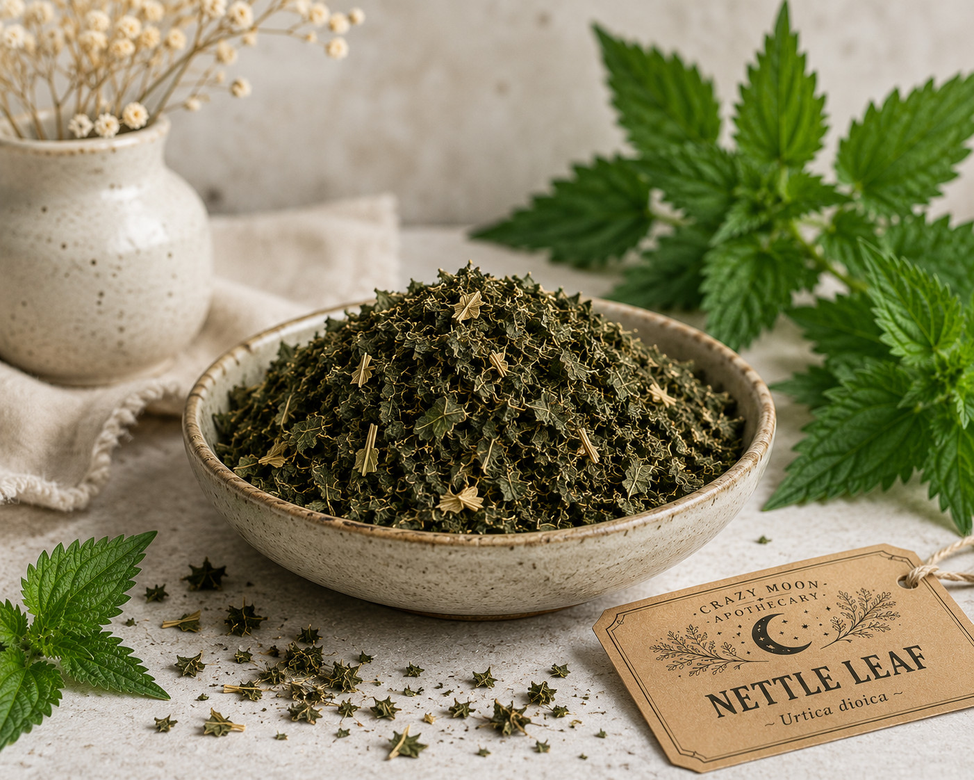 Organic Nettle Leaf (Urtica dioica) – Premium Dried Herb – Herbal Tea