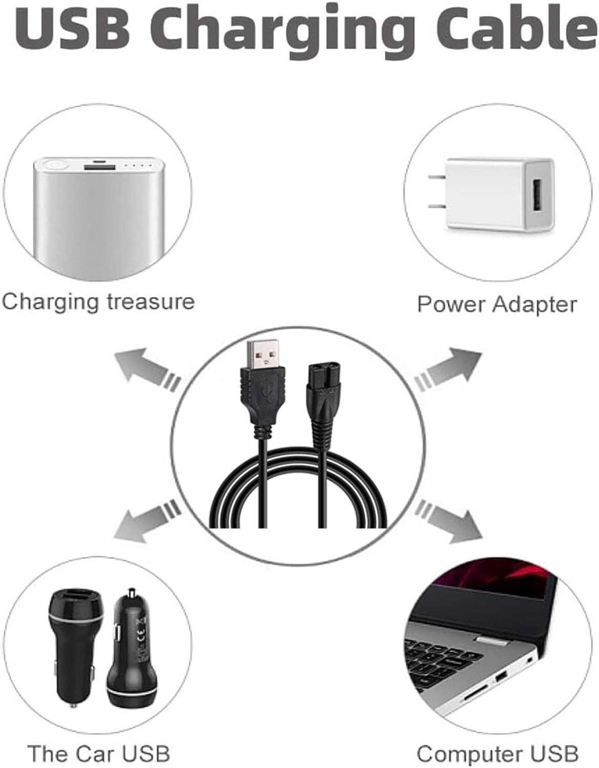For Ufree U-1176 Replacement Charger USB Charging Cord Compatible with Ufree Bea