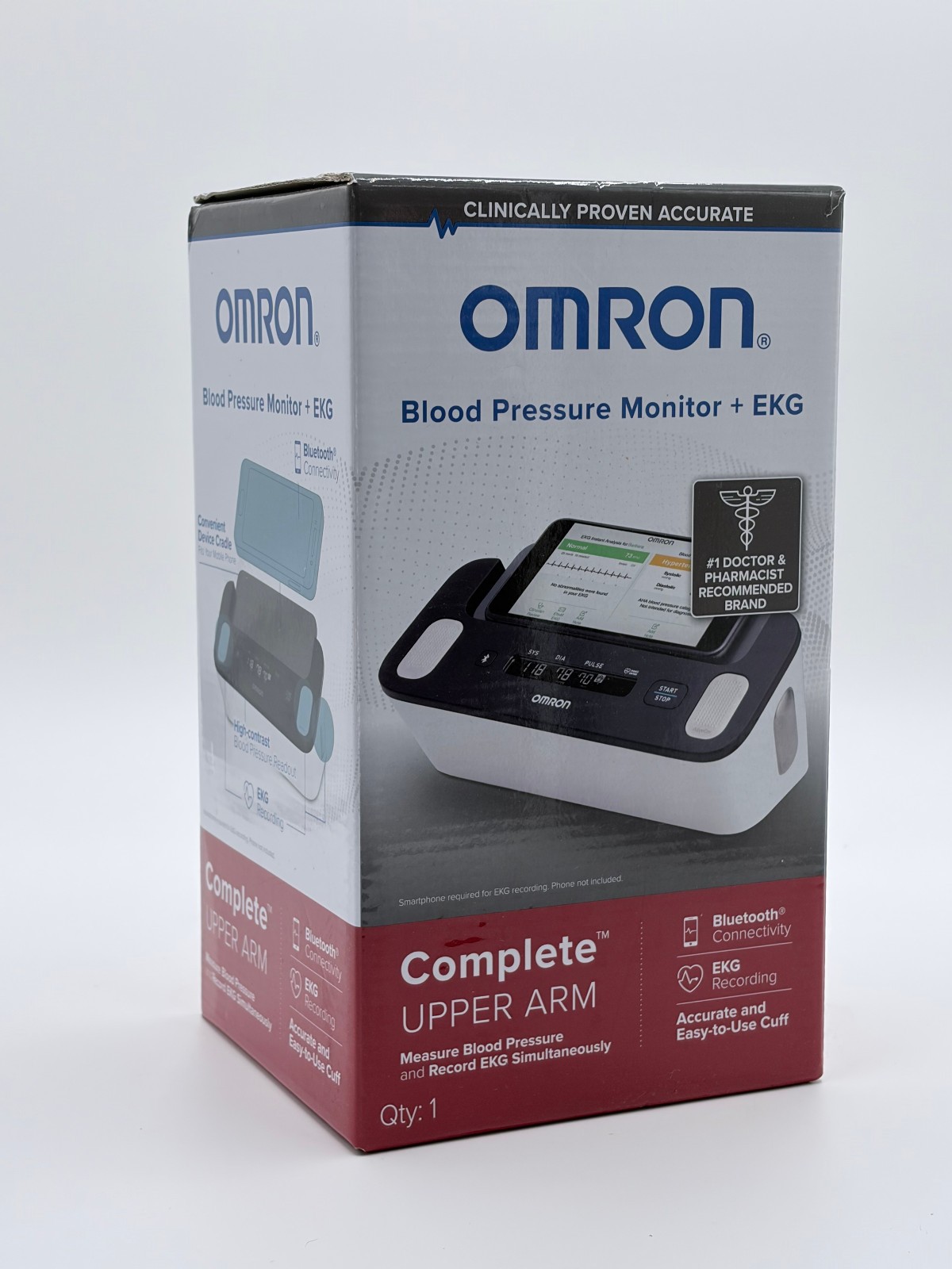 Omron Blood Pressure Monitor + EKG Complete Upper Arm BP7900