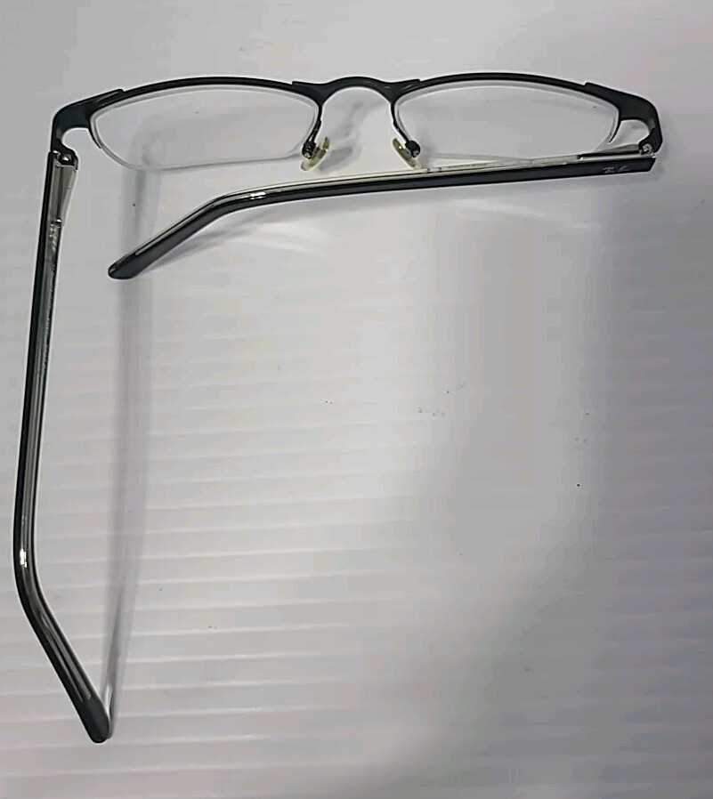 Ray Ban Eyeglasses Frames Only RB6066 2503 50-17-135 Black Half Rim