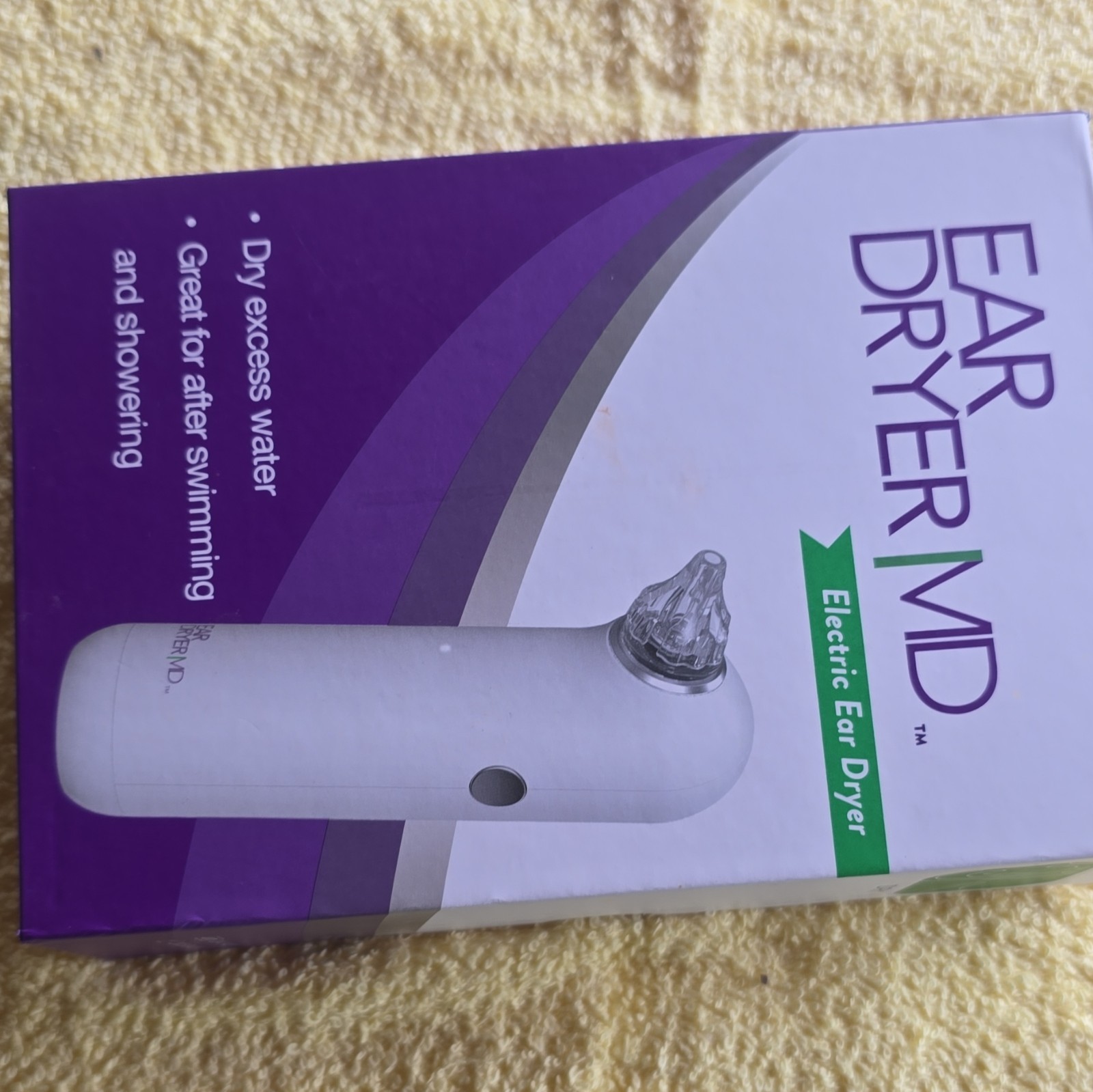 Eosera Ear Dryer MD Electric Ear Dryer Portable USB Charging, White