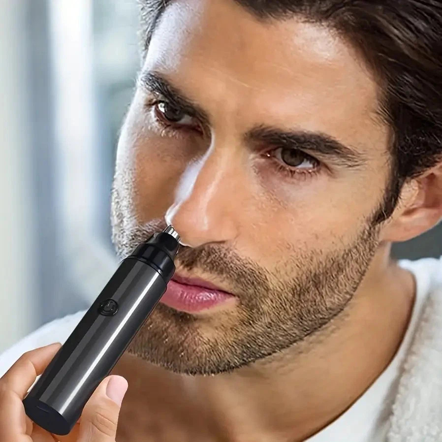 Rechargeable Nose Hair trimmer and Facial Hair remover for Men Nose Hair Shaver