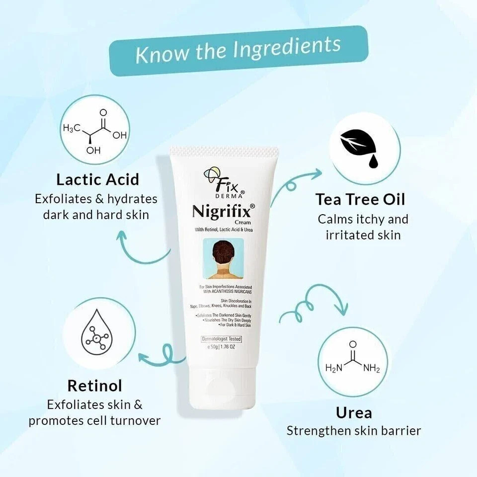 Fixderma Nigrifix cream for For Dark Body Parts (50 GM) tube Fast Shipping.