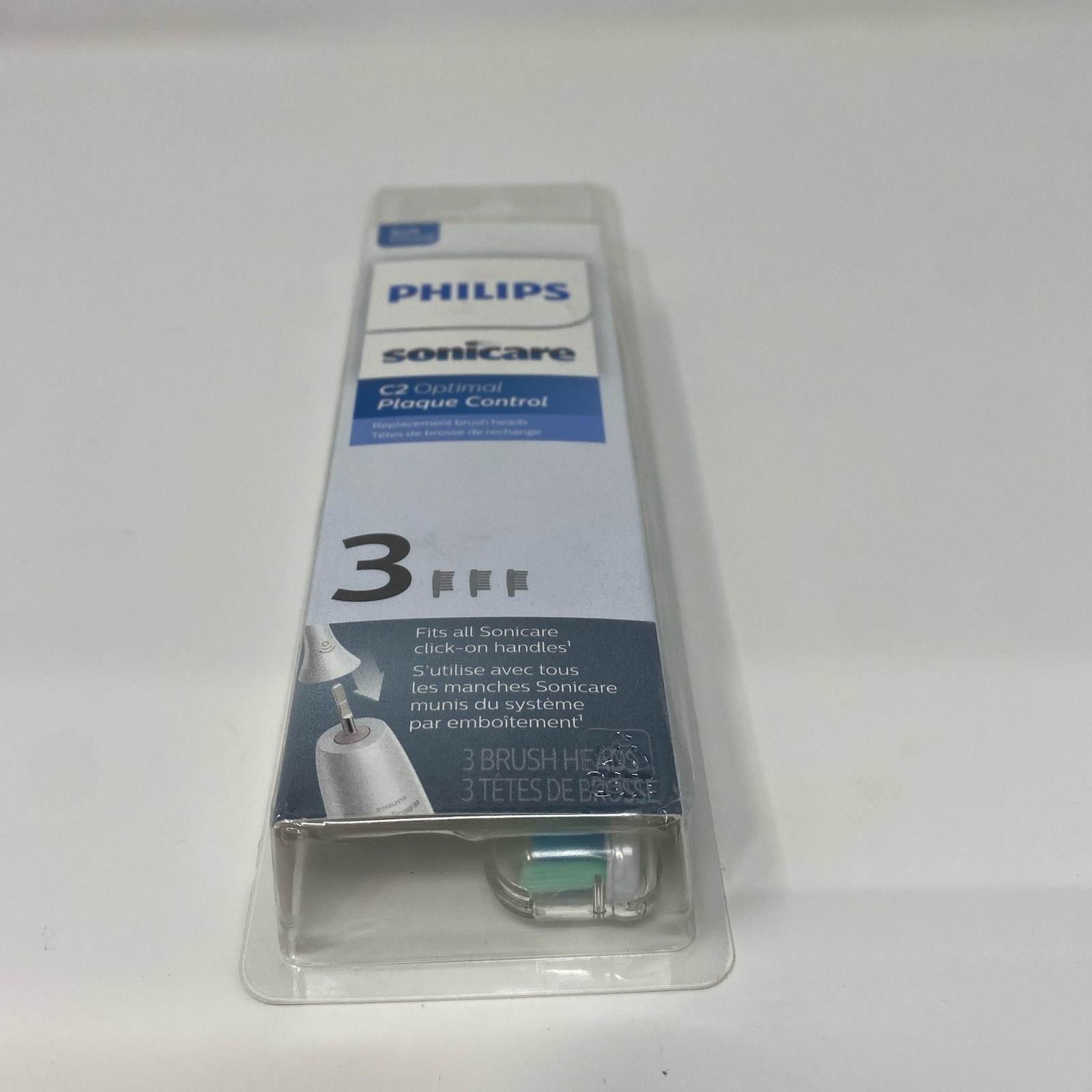 Philips Sonicare C2 Plaque Control Brush Heads White 3pk HX9023/65
