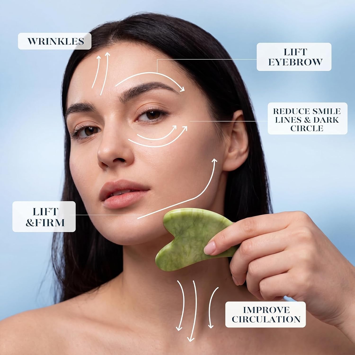 Cooling IcyMe Gua Sha & Ice Roller Set: Perfect for All Skin Types & Self-Care