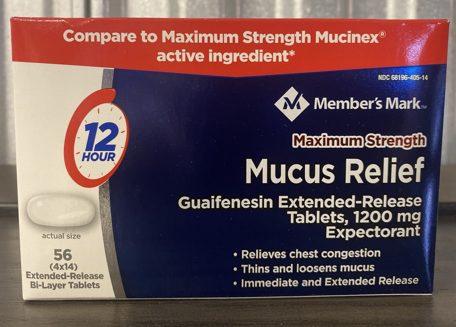 Guaifenesin Expectorant Maximum Strength 56 Tabs 1200mg Compare Mucinex