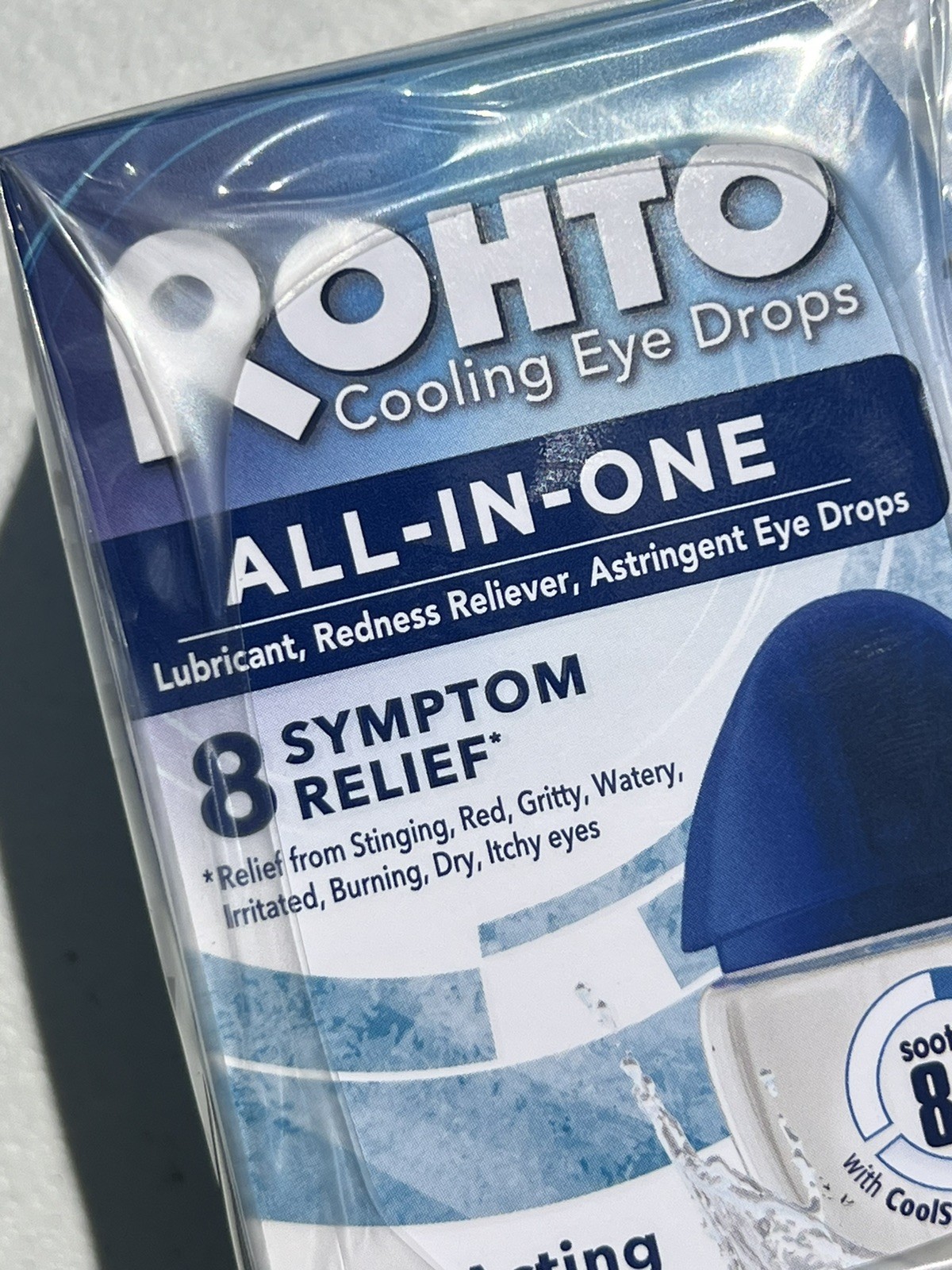6 X Rohto ALL-IN-ONE 8 Symptom Relief Cooling Eye Drops 0.4 Fl Oz Exp 7/2026