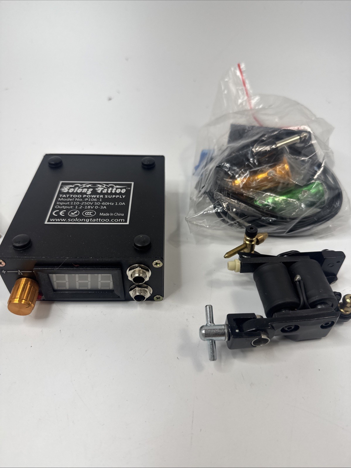 Aluminum Digital LCD Display P106-1 Tattoo Gun Power Supply Lot