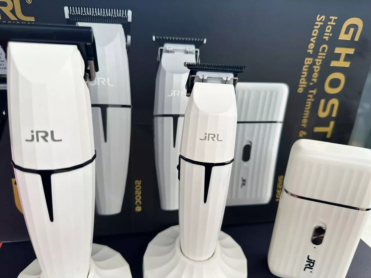 JRL Ghost 2 Combo Edition FF2020 Collection Onyx Hair Clipper, Trimmer, Shaver