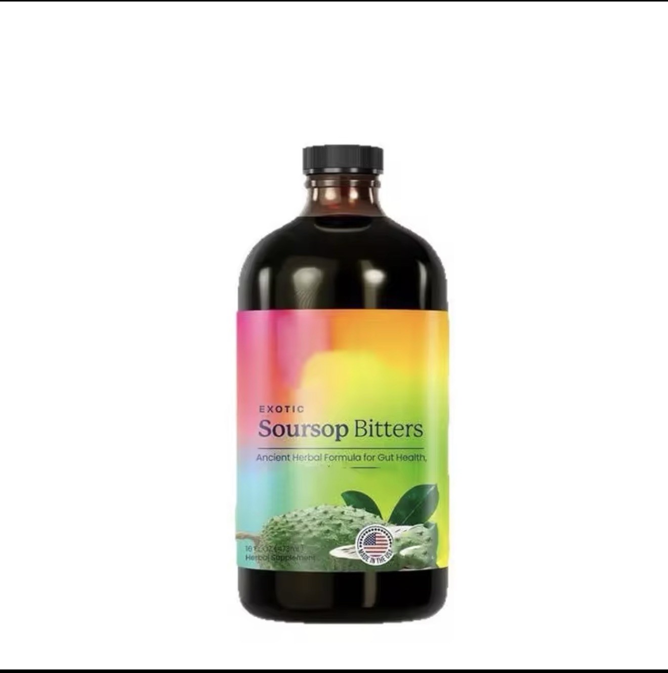 Exotic Soursop Bitters, 100% Pure Natural Organic Detox Herbs 16 oz