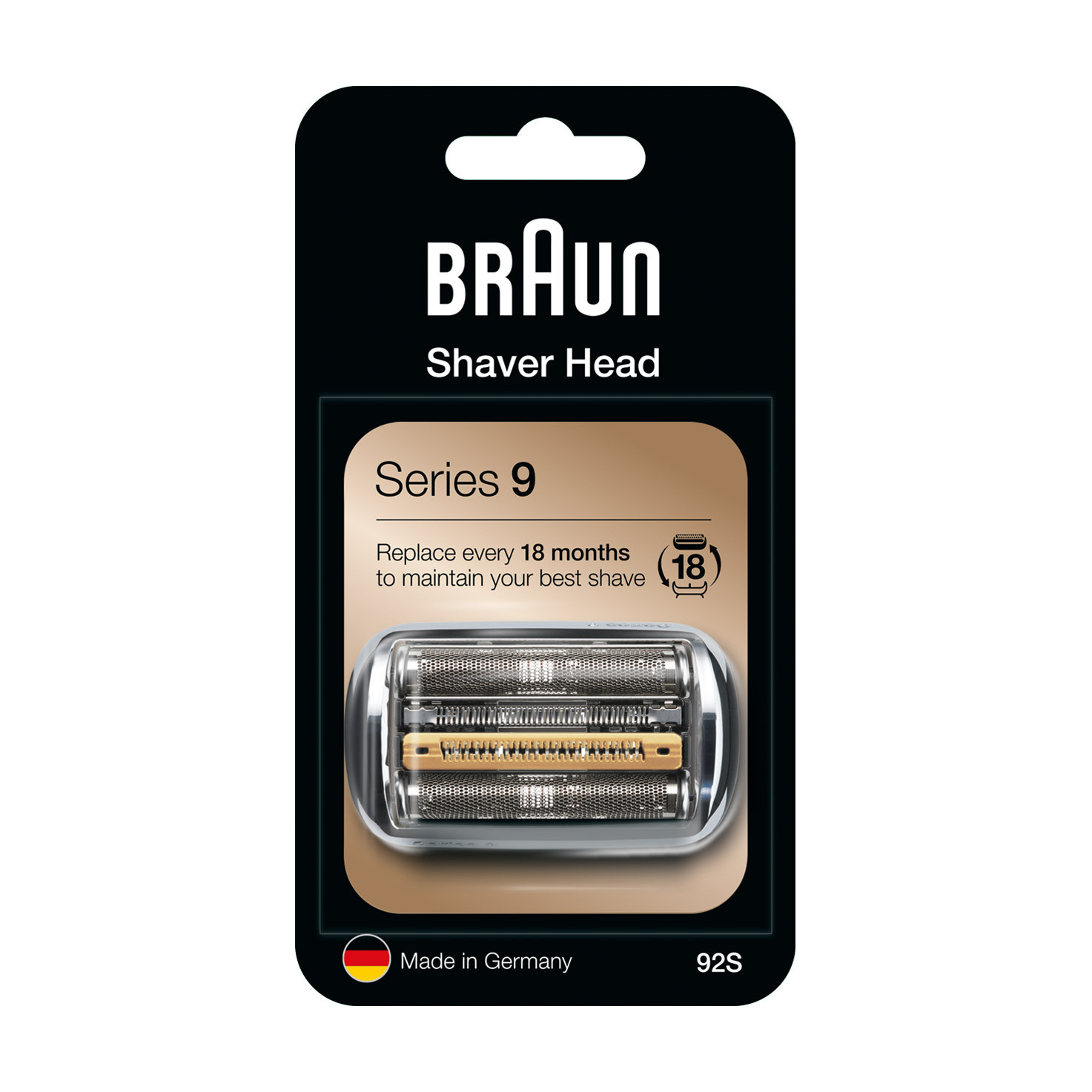 BRAUN 92S SERIES 9 REPLACEMENT SHAVER HEAD NEW