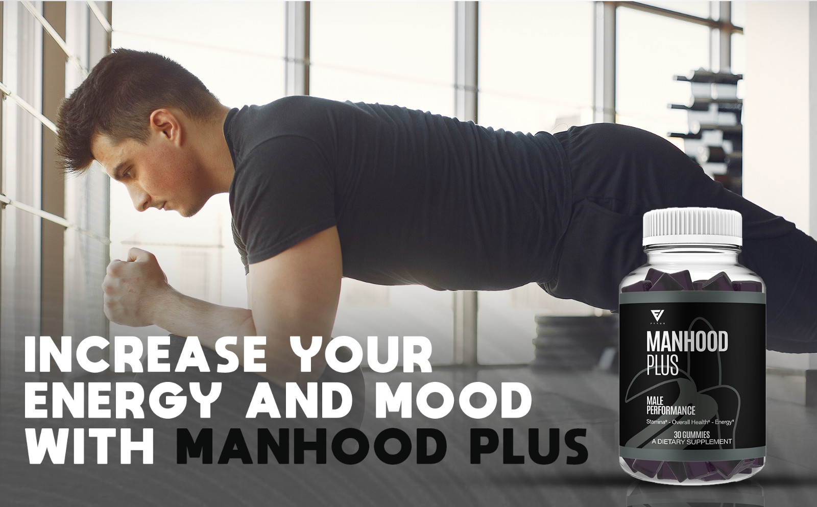 Manhood Plus Gummies for Men ManhoodPlus Supplement (1 Month Supply)
