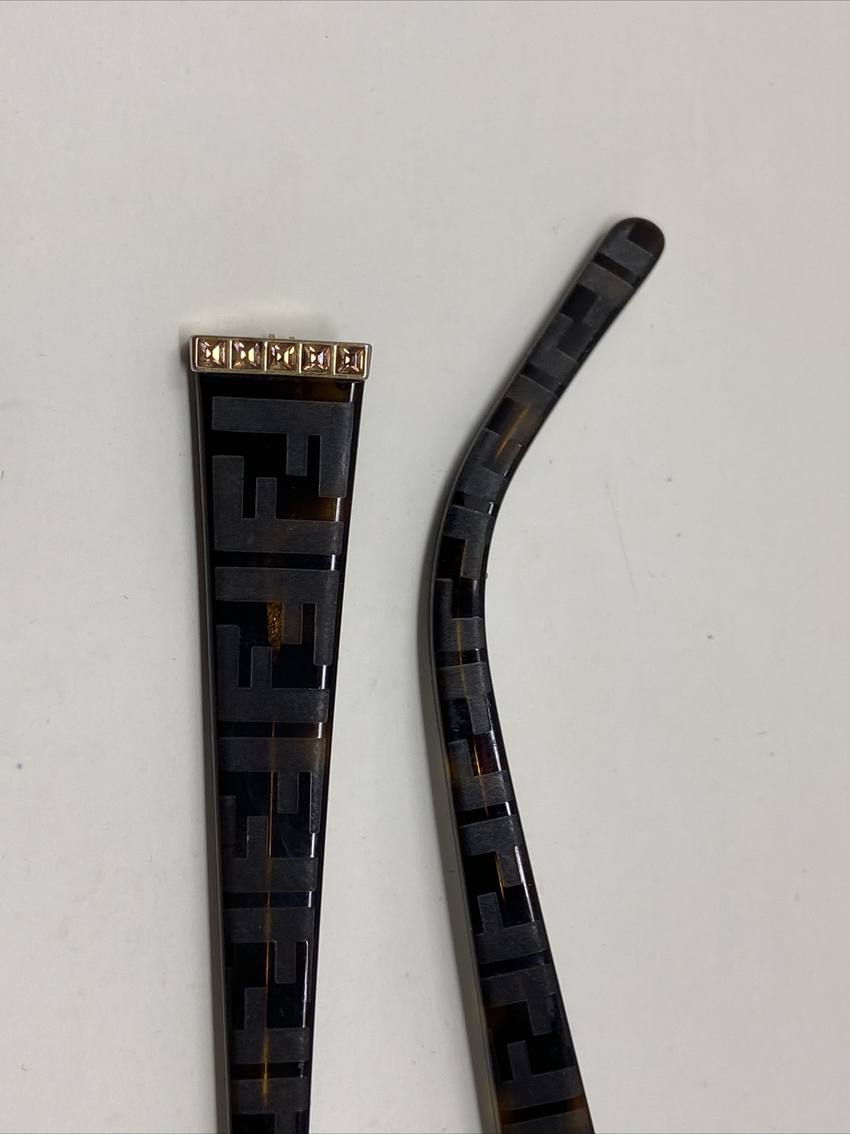 FENDI F 908R 210 130mm TEMPLE ARM PARTS TORTOISE 1415