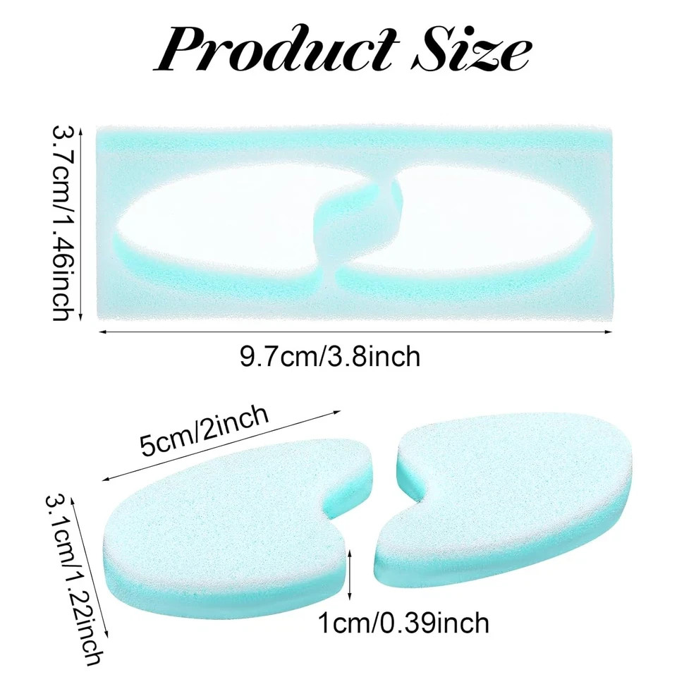 2 Pack Foam Toe Separator Breathable Toe Spacers for Women & Men Toe Spreader