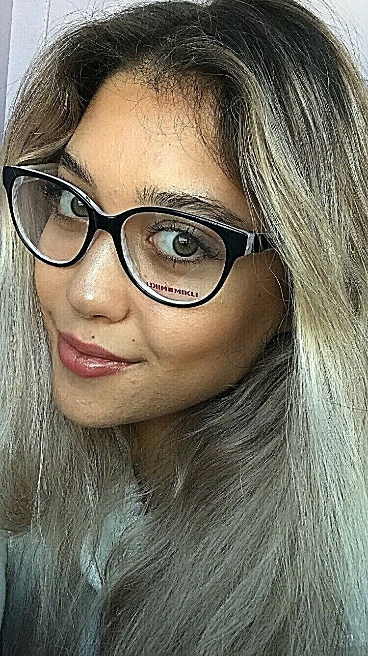New Mikli by ALAIN MIKLI MR9R12 M01 54mm Black White Women’s Eyeglasses Frame