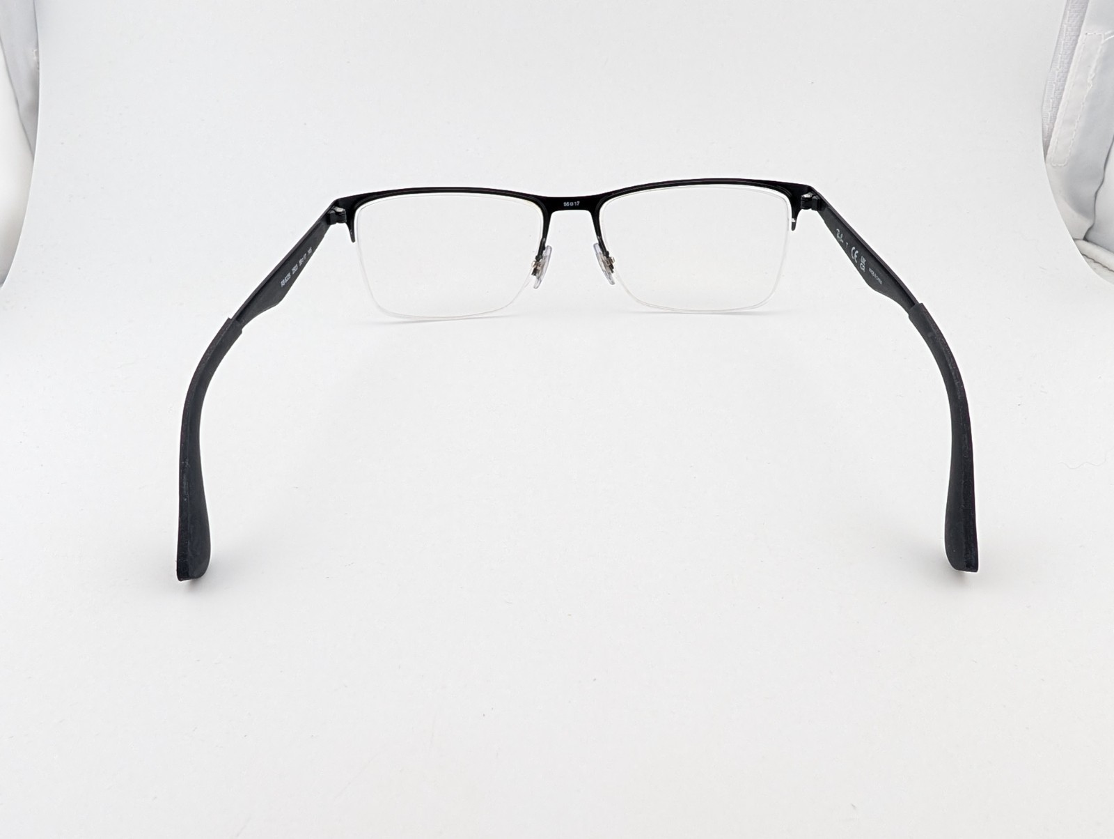Ray Ban Eyeglasses, Frames Only, RB 6335 2503, 56-17-145, Black, Half Rim