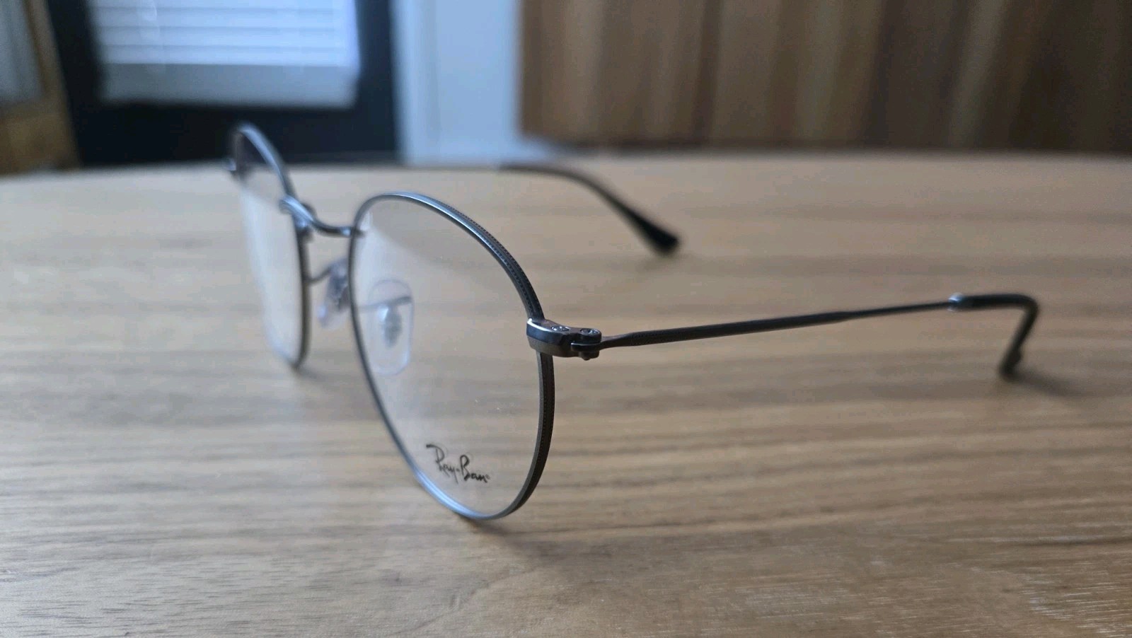 RAY-BAN RB 3447V ROUND METAL 2620 BLACK SILVER EYEGLASSES Frames Only 50-21
