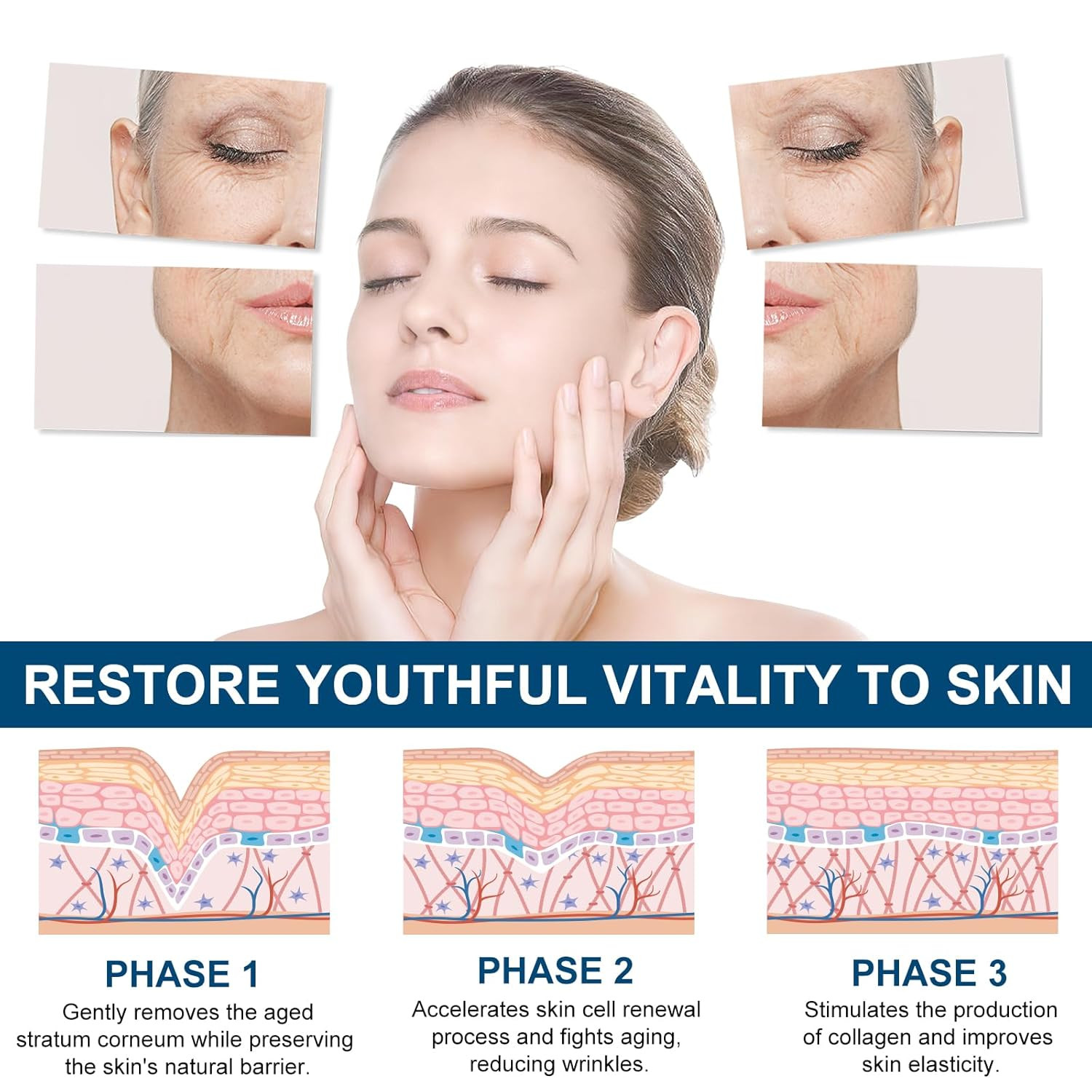 Retinol Firming Serum Stick for Face, Neck & Body – 3-In-1 Firming for Wrinkles,