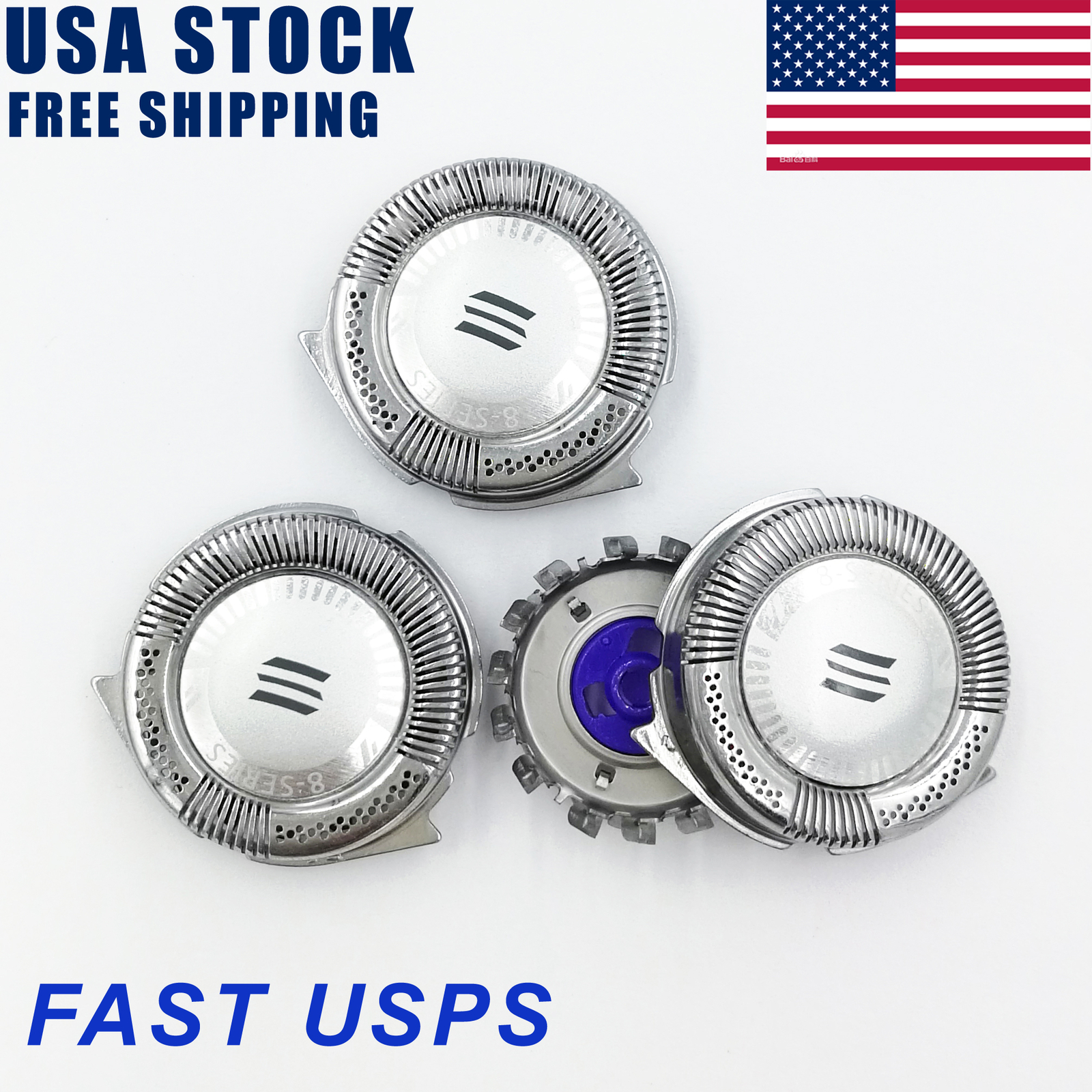 3pcs HQ8 Replacement Heads Precision for Philips Norelco Shavers and Blades