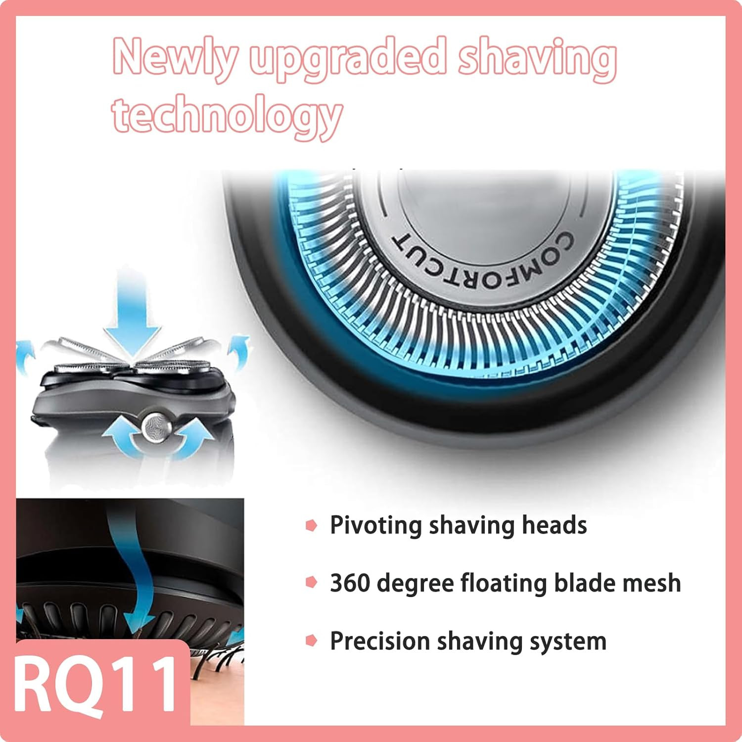 RQ11 Replacement Blades Compatible with Philips Norelco Sensotouch,For Sensotouc