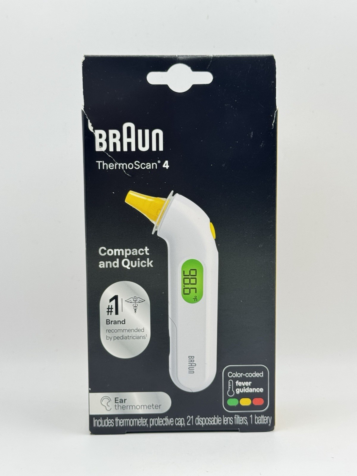 Braun IRT3515 ThermoScan 4 Ear Thermometer Box Damaged
