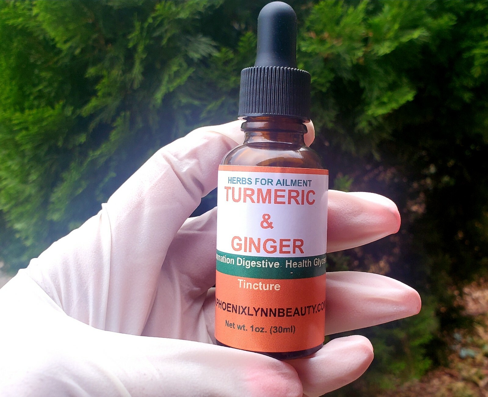 Turmeric Ginger Alcohol-FREE Herbal Tincture, Super-VERY POTENT Organic