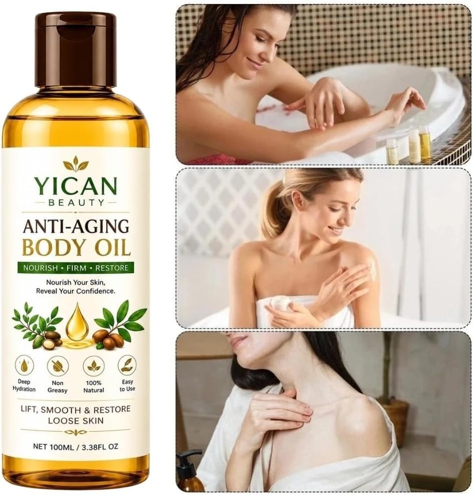 Anti-Aging Body Oil Skin Firming Moisturizing Tightening Thigh, Arms – Pack of 5