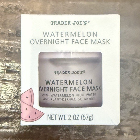 Trader Joe’s Watermelon Overnight Face Mask Hydrating 2 oz w/ HA & Squalane