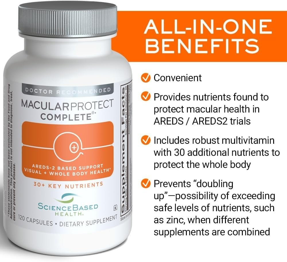 MacularProtect AREDS 2 + Multivitamin, 120 Ct – Vision & Whole Body Support