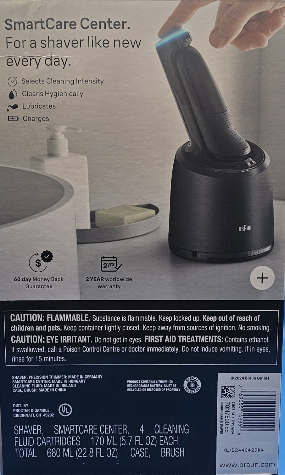Braun Series 7 7189cc Electric Razor Shaver Kit for Men