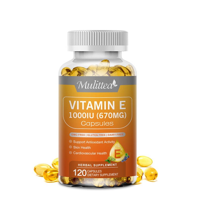 Vitamin E 1000 Iu Capsules 670mg – Supports Skin, Hair, Immune and Eye Health