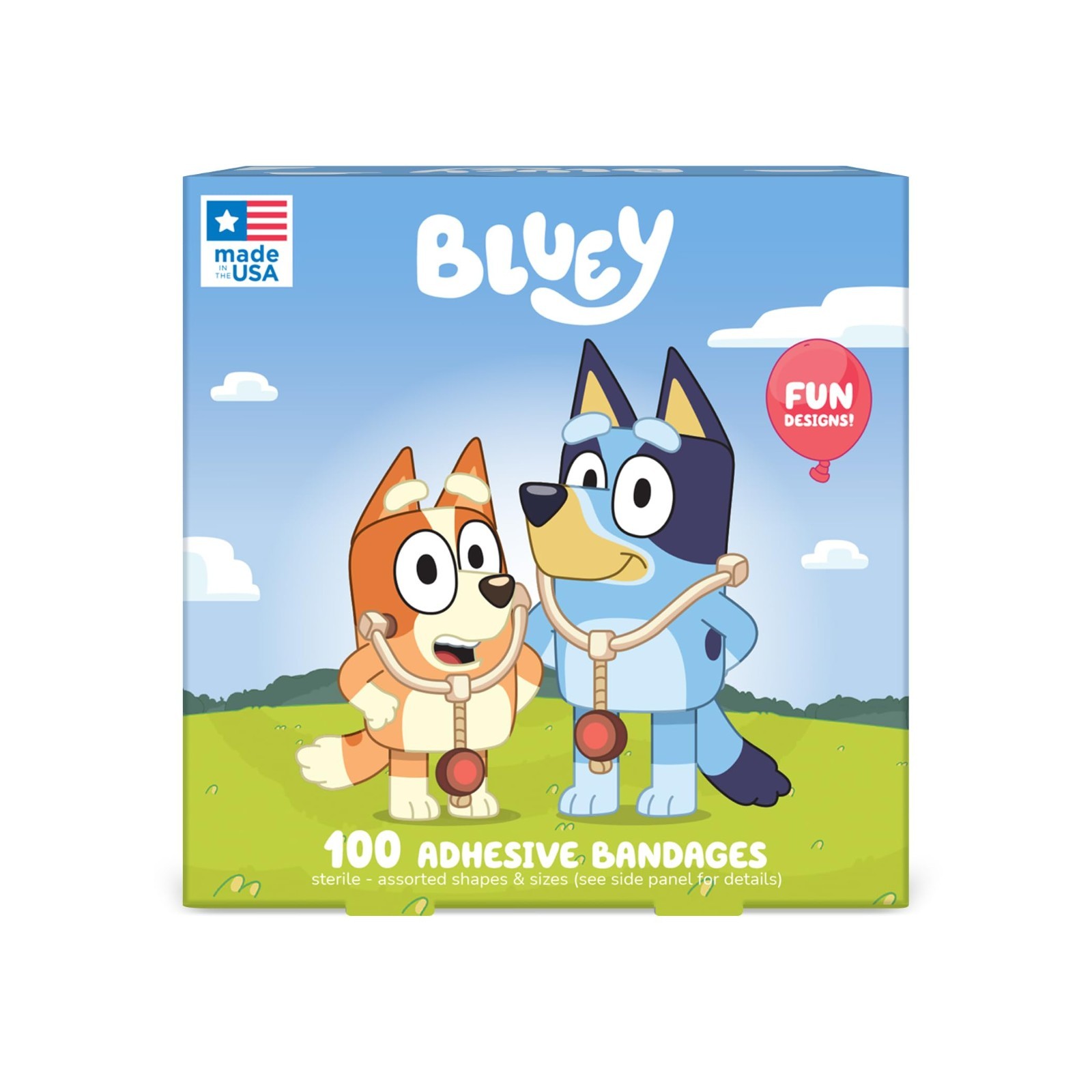 Kids Adhesive Bandages – 100 CT, 3 Sizes, Flexible & Fun Designs for Cuts & Scra