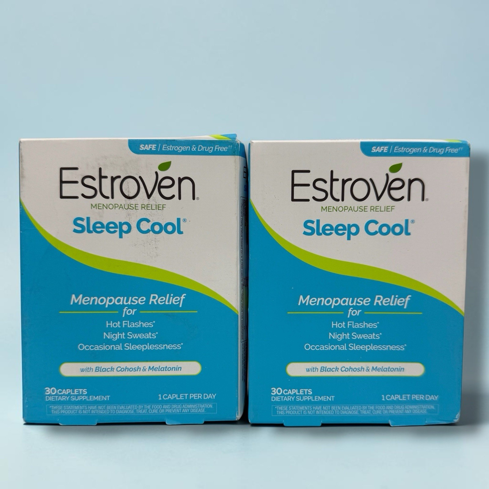 Estroven Sleep Cool Menopause Relief 60 Caplets Hot Flash Support EXP 10/26 READ