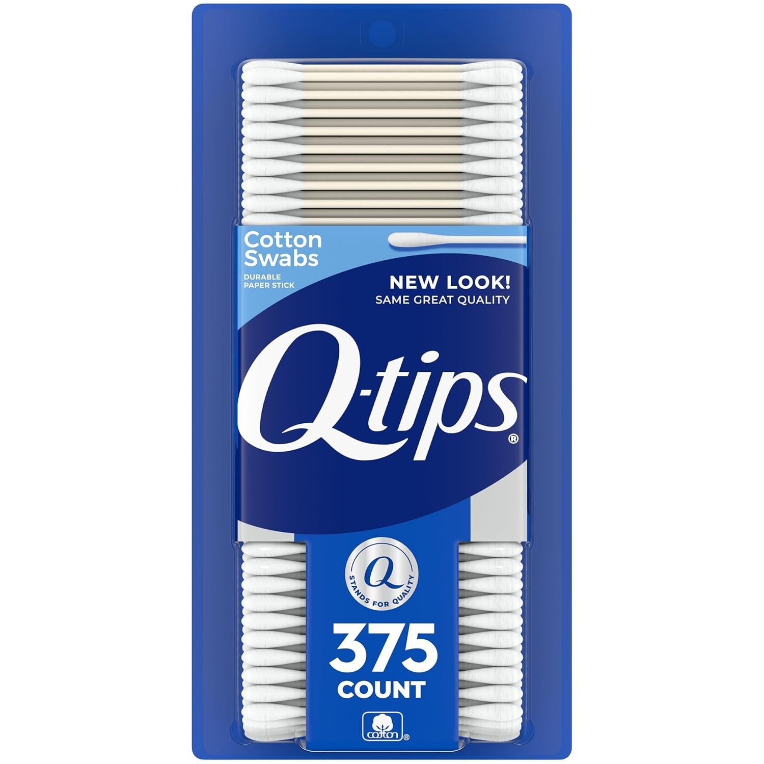 Q-tips Original Cotton Swabs – 100% Cotton, 375 Count for Hygiene & Beauty
