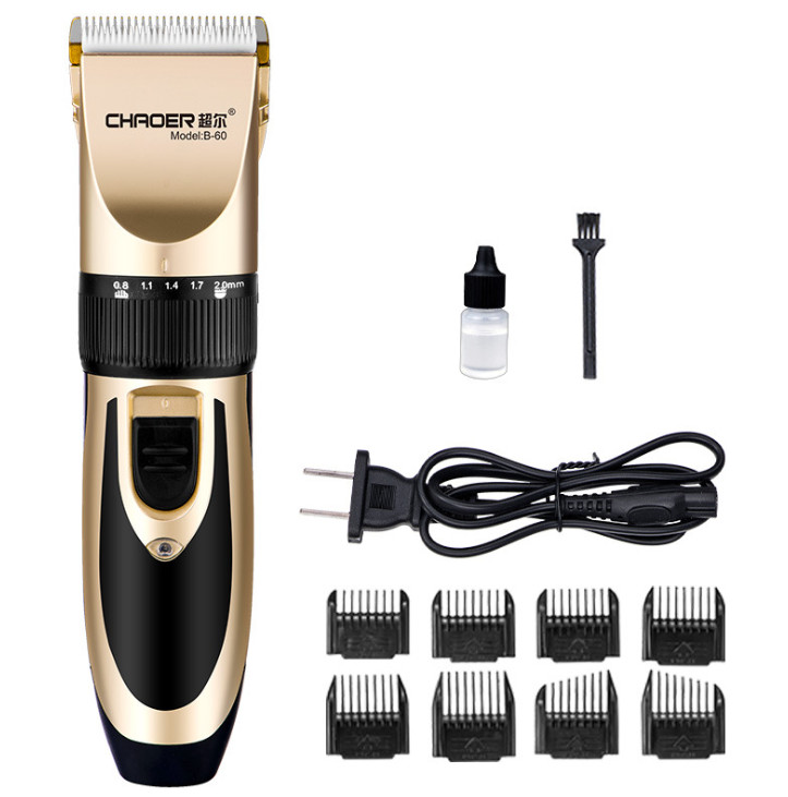 Rechargeable Electric Hair Clipper Trimmer Men Beard Shaver Haircut Grooming Kit