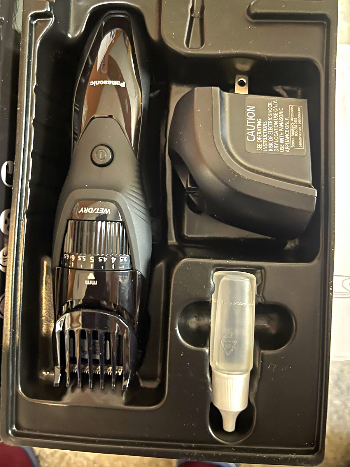 Panasonic ER-GB42-K Beard & Hair Trimmer Wet/Dry Waterproof Cordless Adjustable