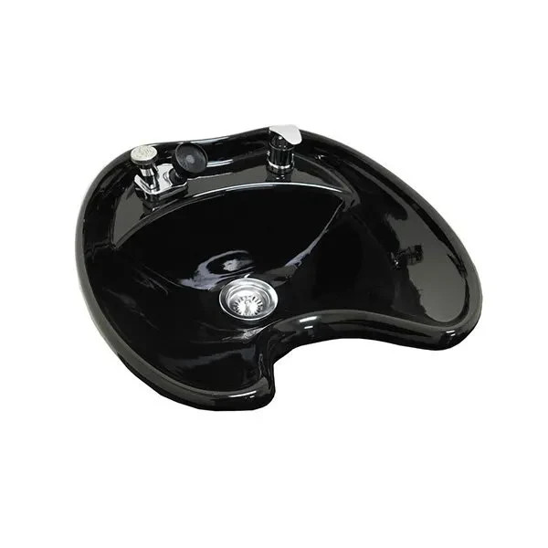 Black Ceramic Extra Deep and Wide Tilting Shampoo Bowl Wall Mounted – Oversized